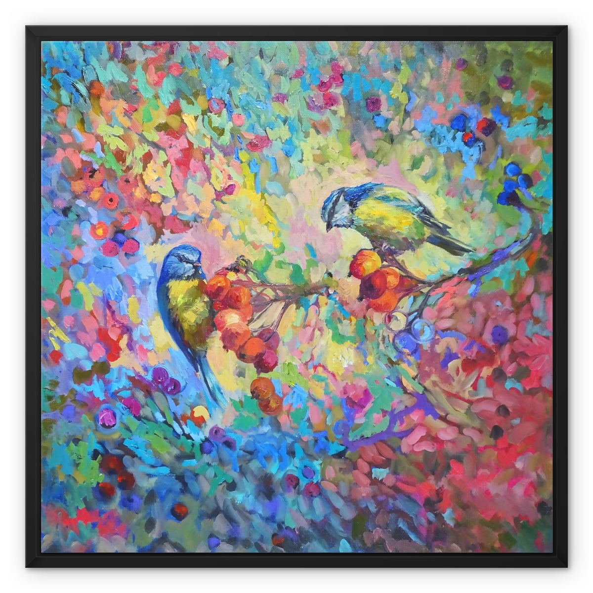 Berry Banquet Framed Canvas