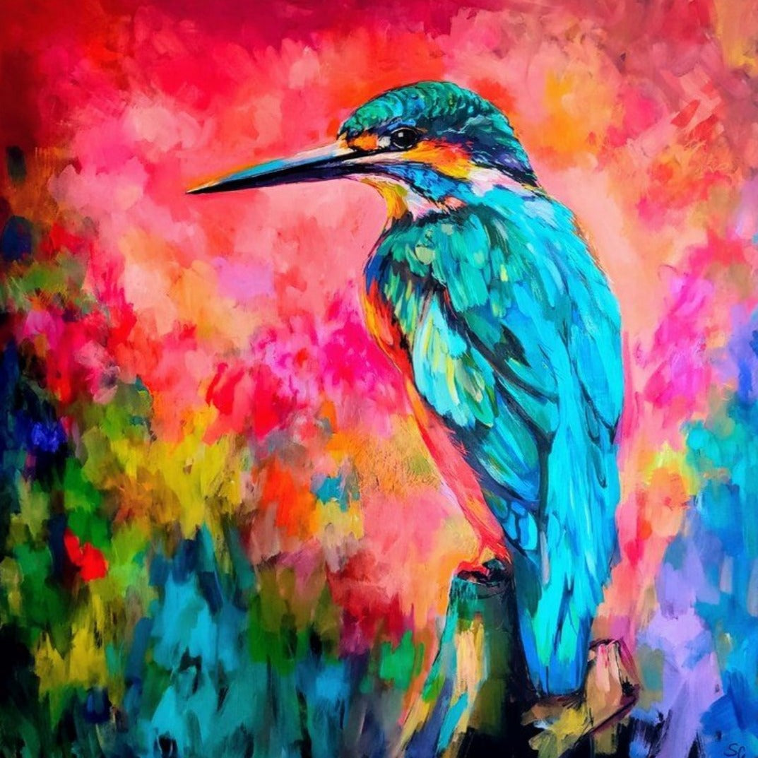 colourful bird art