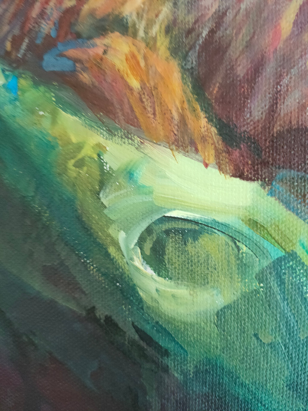 'Pippin' - Original Squirrel Painting 50 x 50 cm/ 20 x 20"