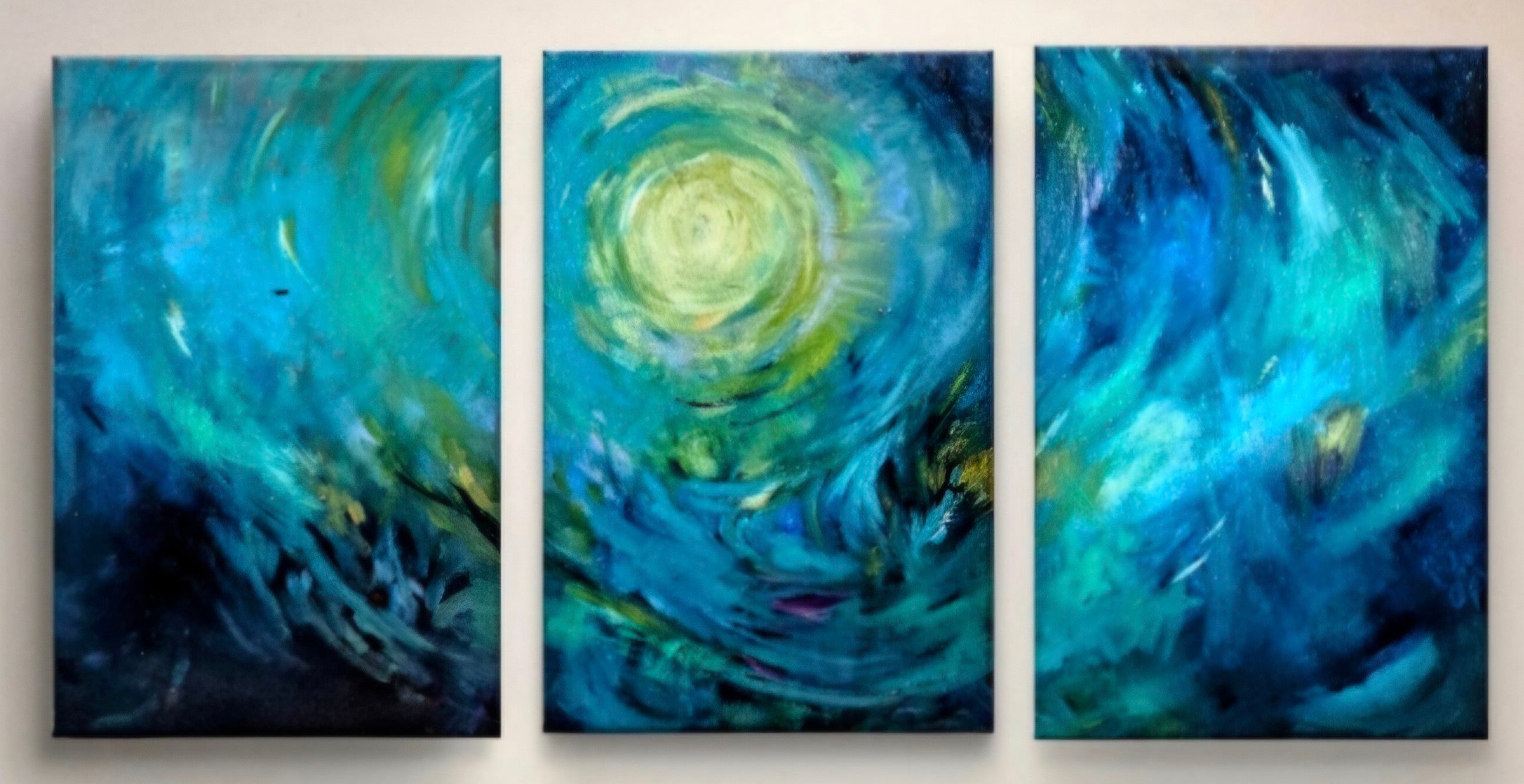 'Selkies Dream' Original Oil Triptych - 90 cm x 180 cm ( 3 panels)