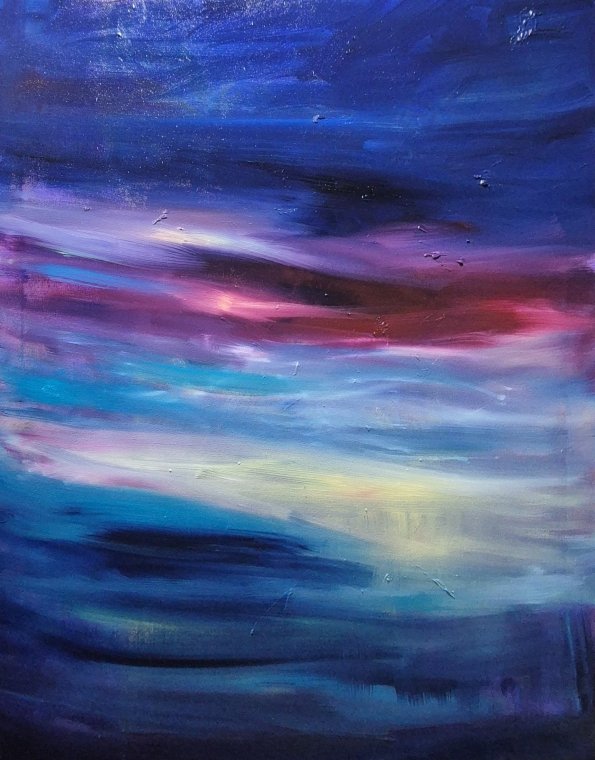 "Dusk Tide" 80 x 100 cm