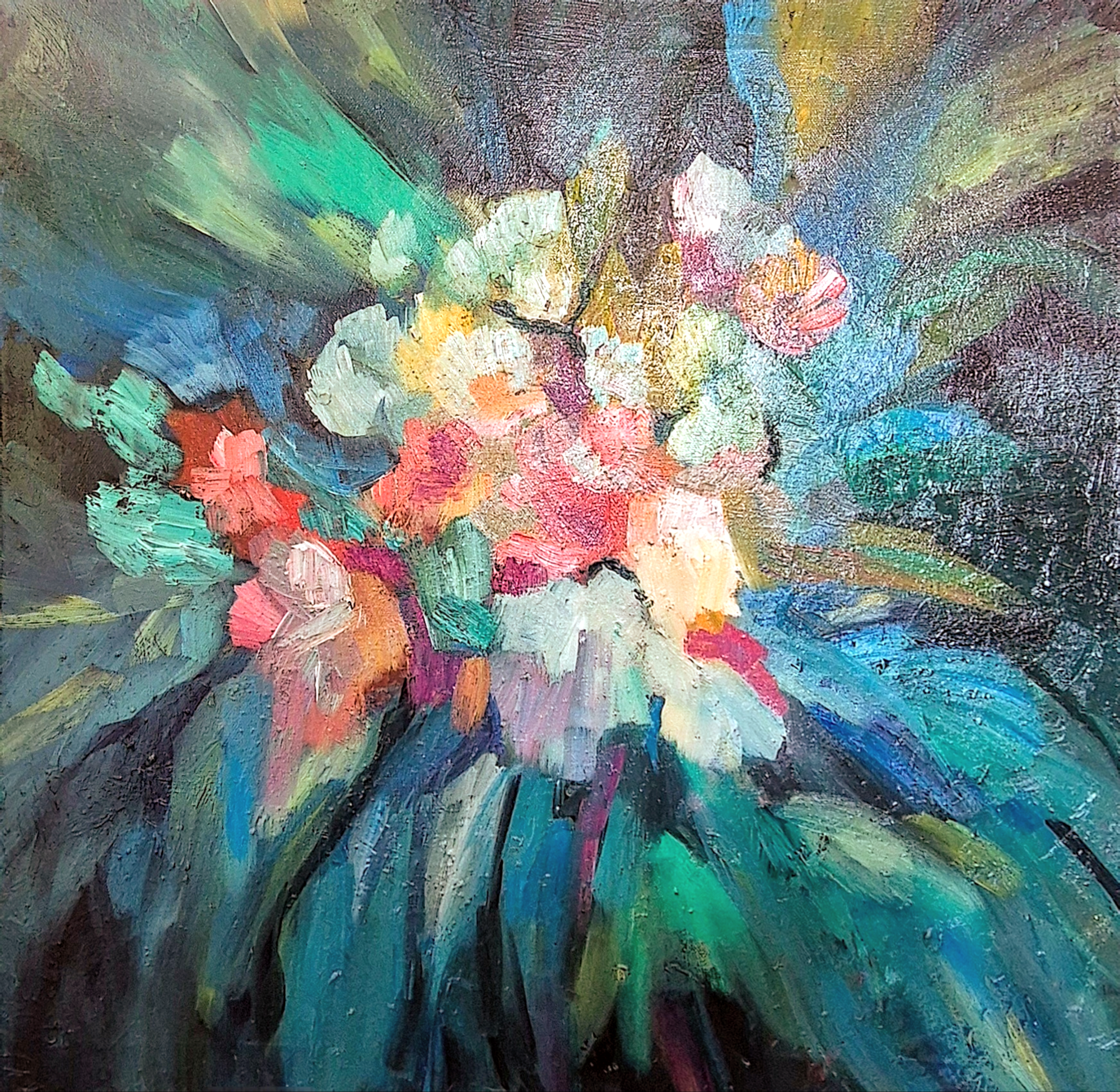 "Sea Breeze Bouquet"- 60 x 60 cm/ 25 x 25 "