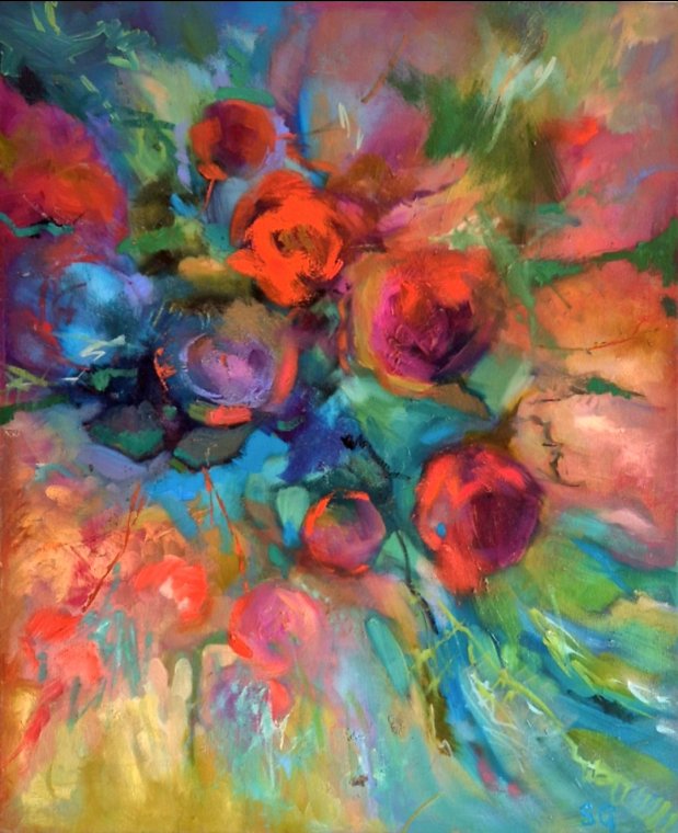 " Fragrant Summer II" 60 x 80 cm
