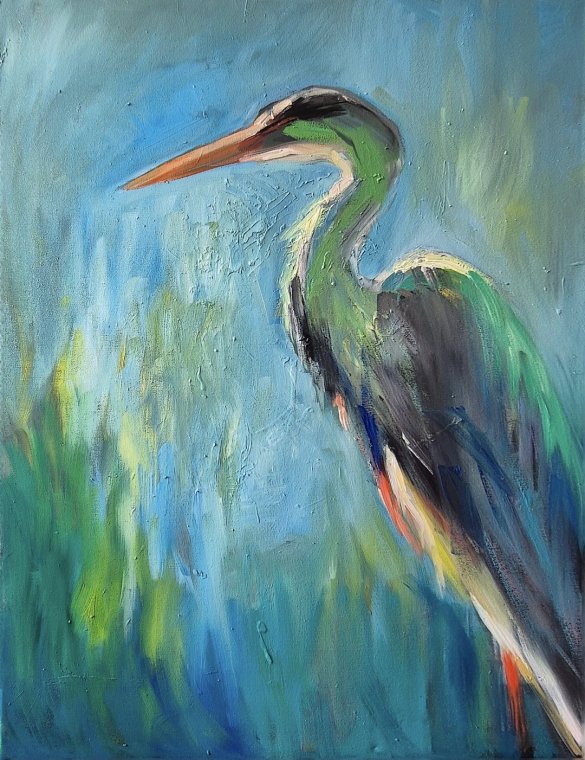 "Marshlight" 60 x 90 cm