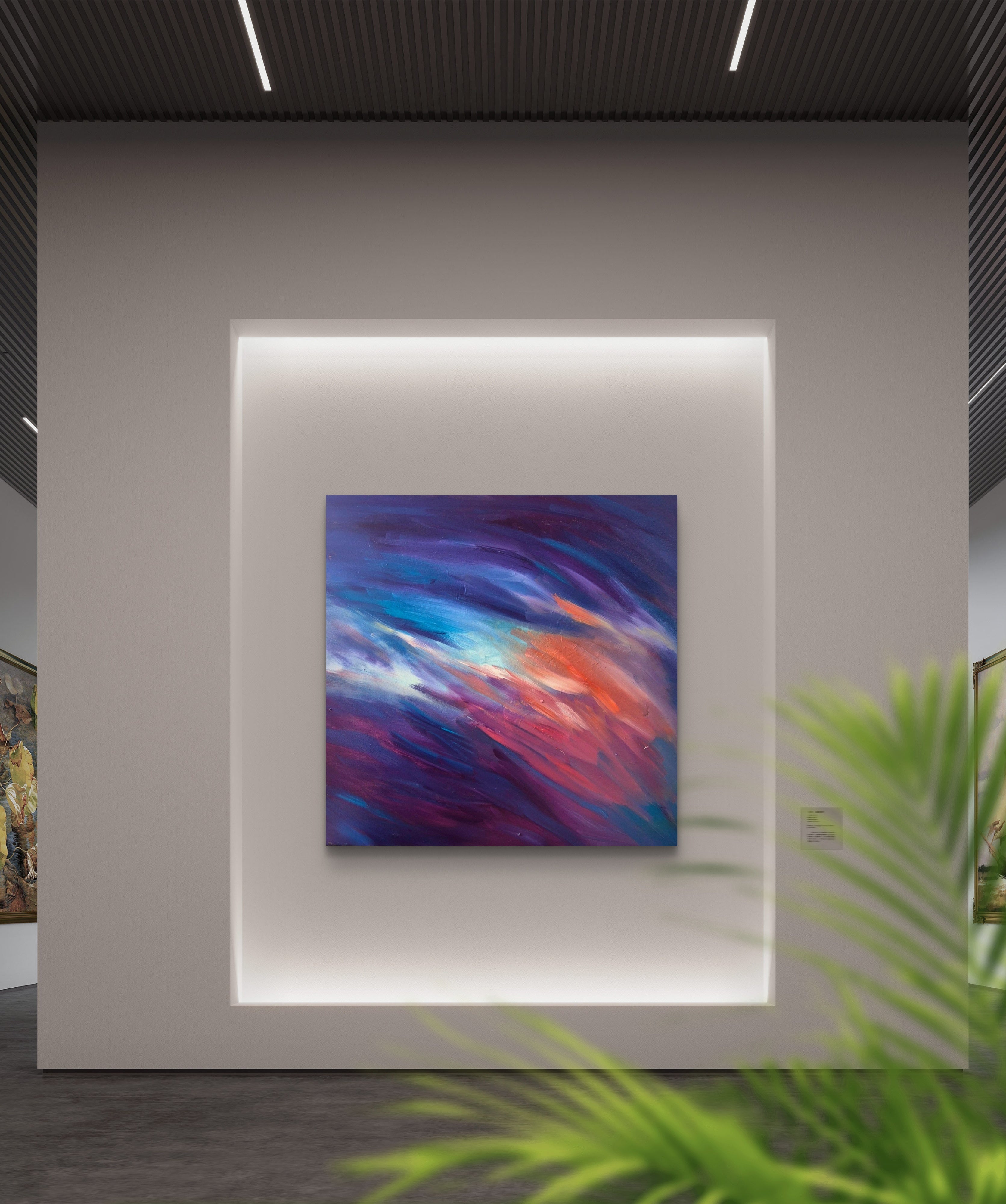 "Velvet Wave" 60 x 60 cm