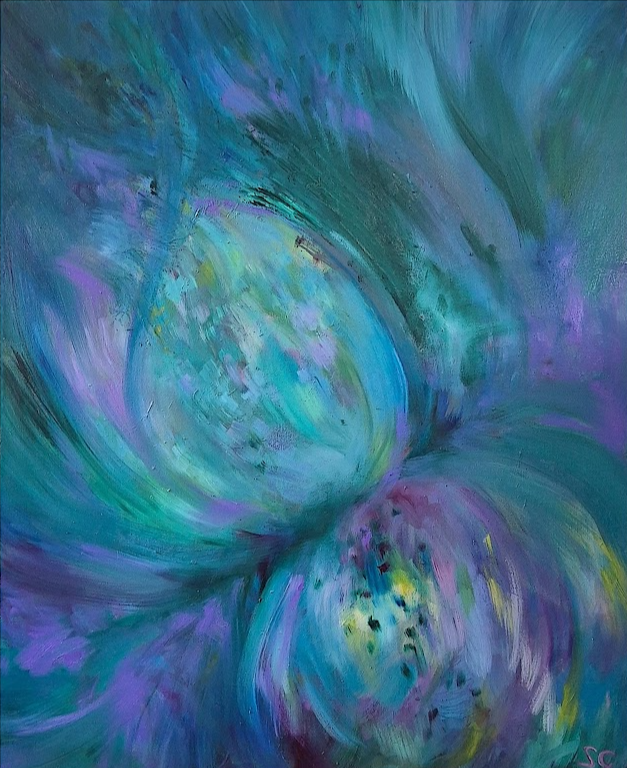 "Ocean Orchid"- 70 x 60 cm