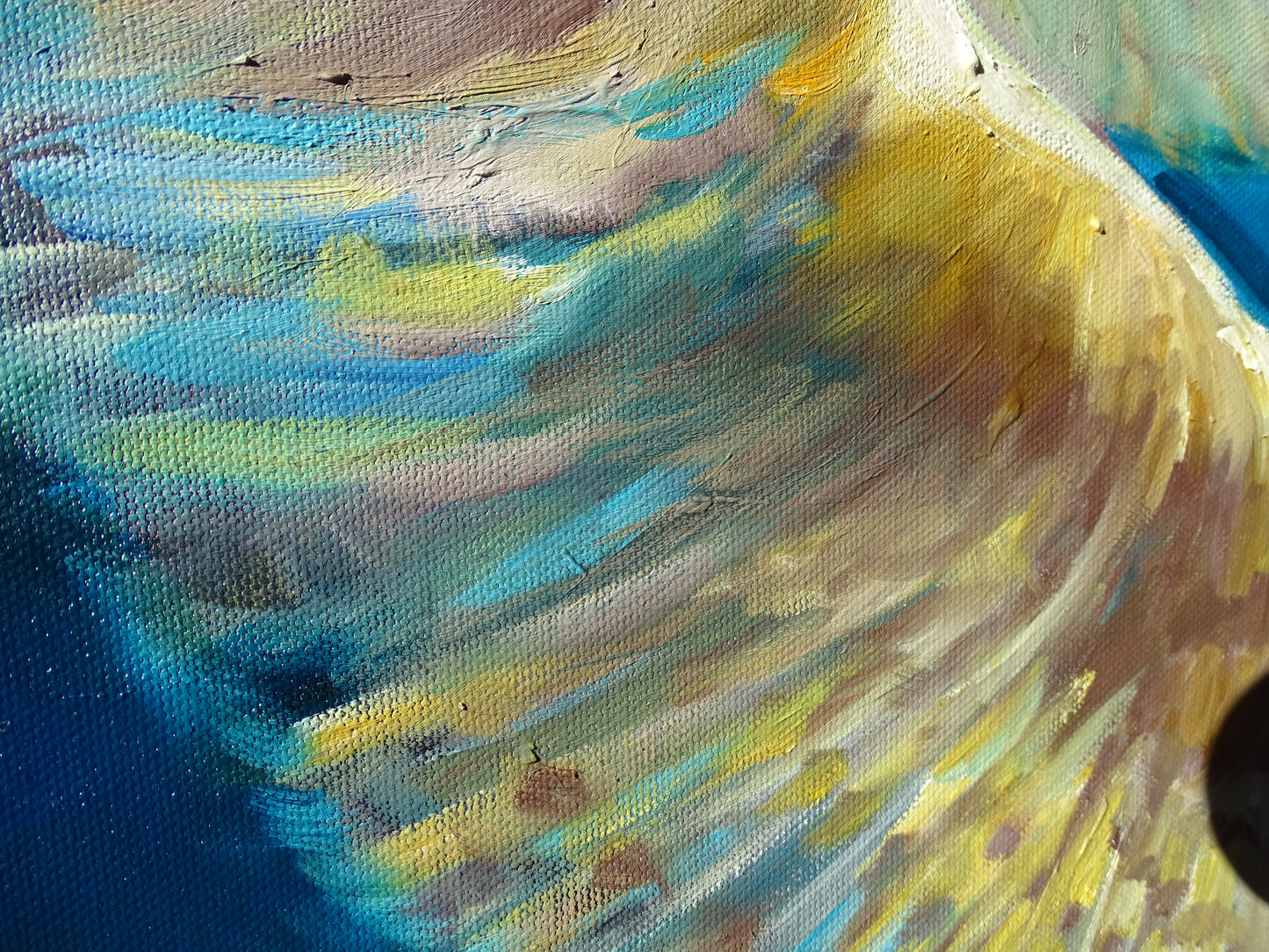 'Free to Fly' - Original Barn Owl Oil Painting - 50 x 80 cm