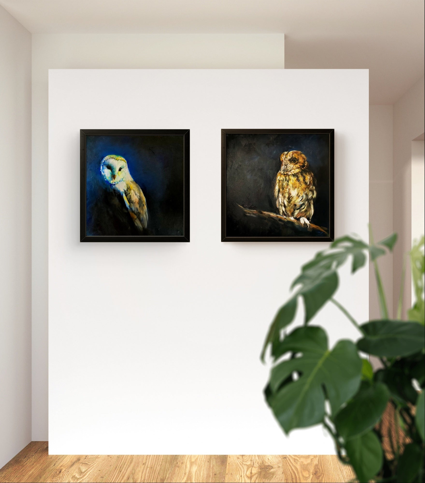 'Keeper of the Wood'- 60 x 60 cm Oil Painting on Canvas, Framed.