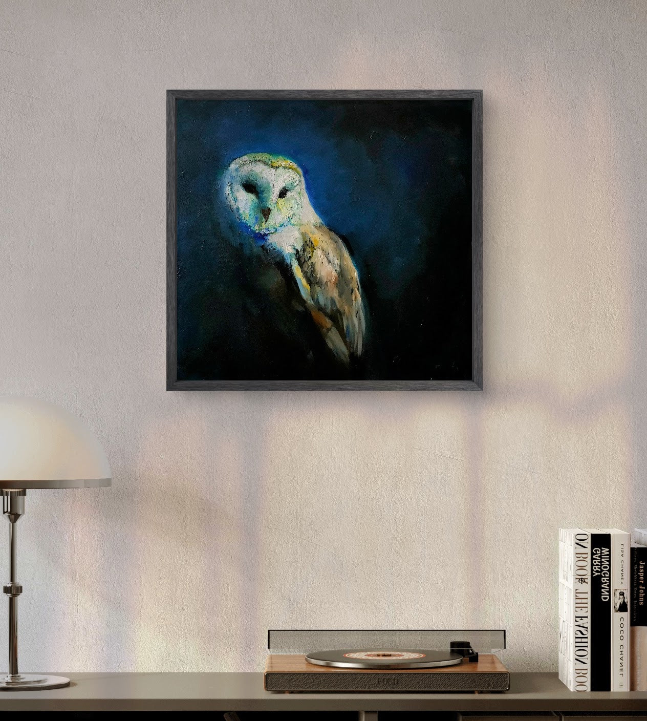 'Ghost of the Field'- 60 x 60 cm Oil Painting on Canvas, Framed.