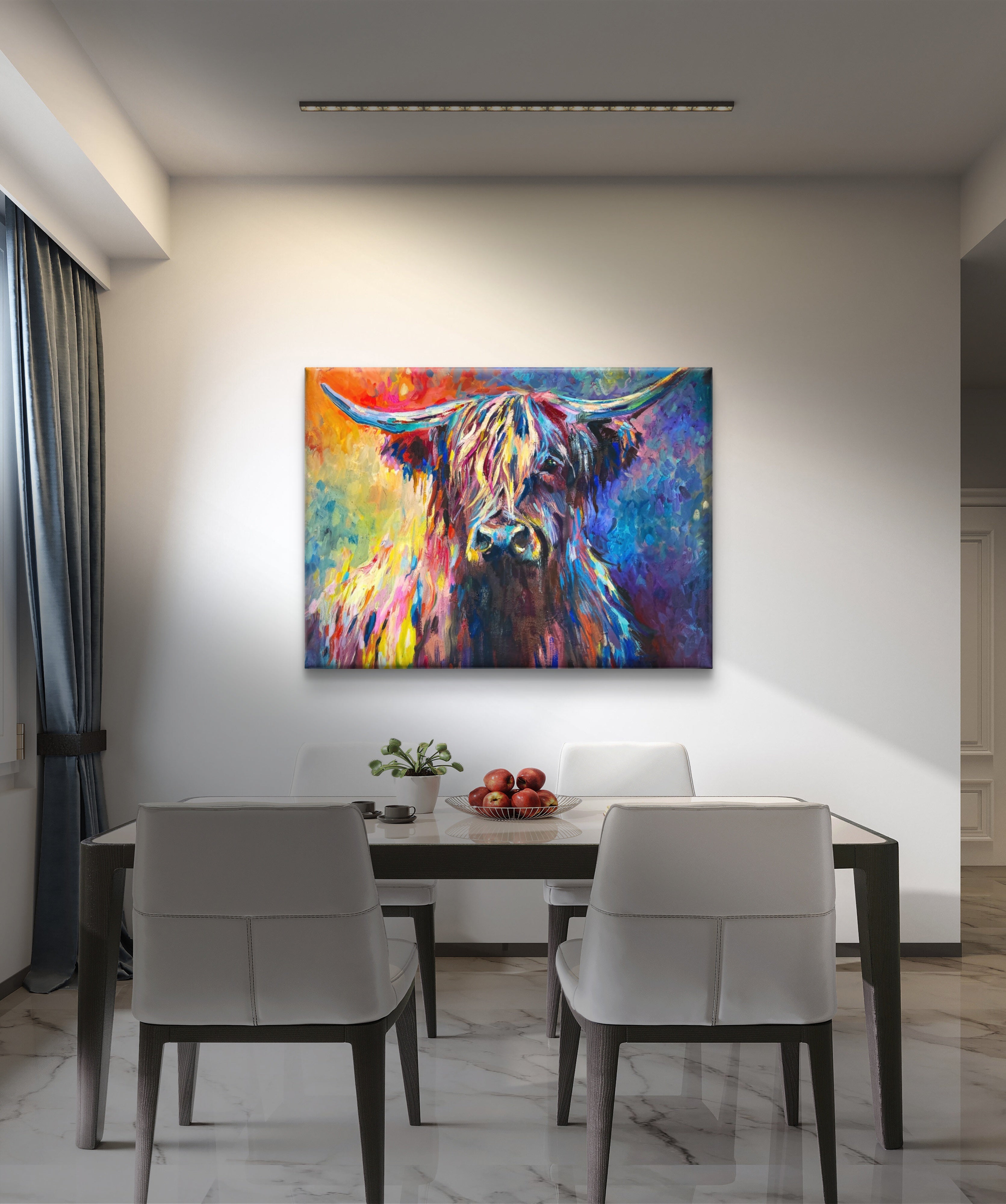 Highland Cow Canvas