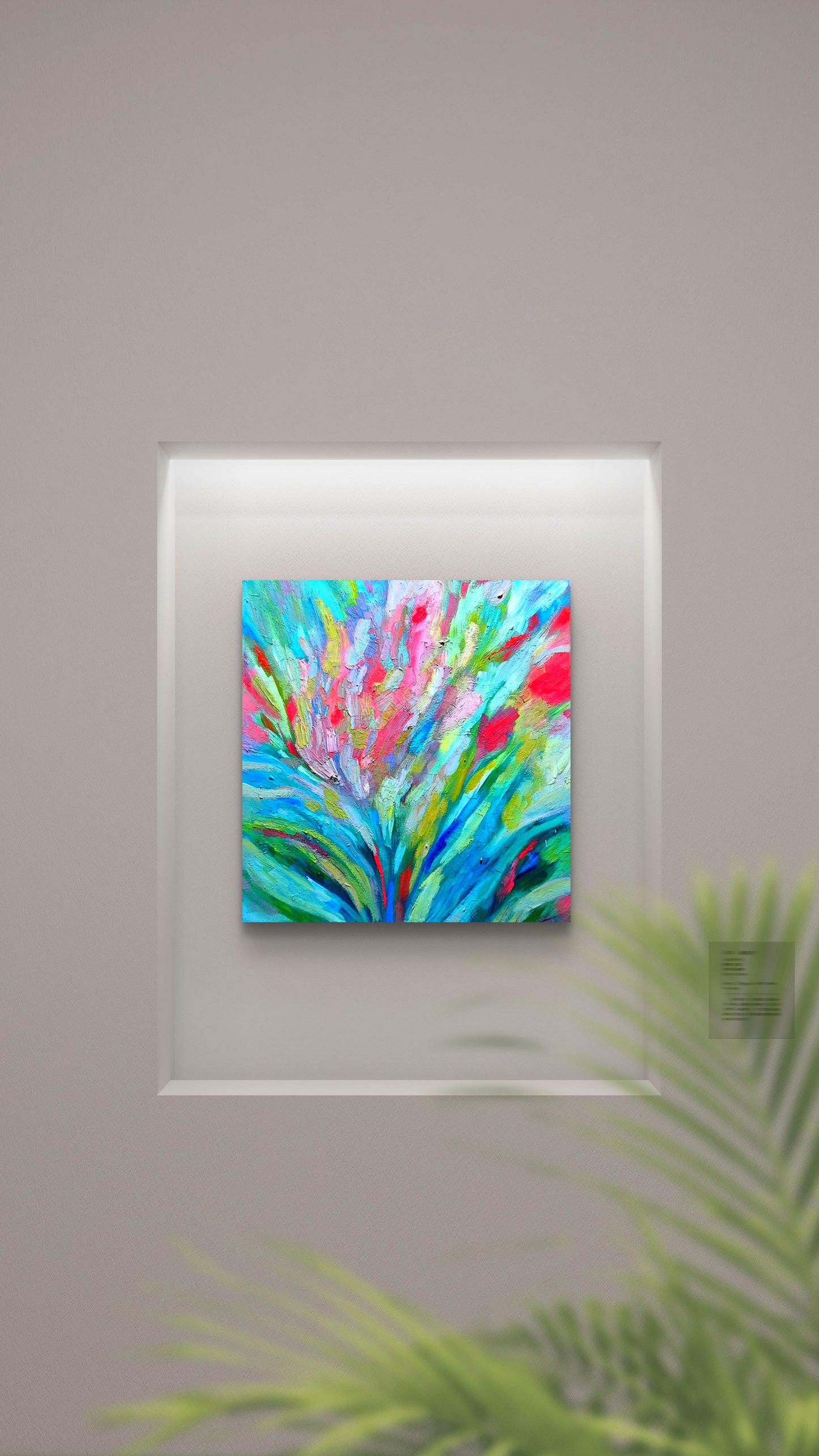"Dreaming in Bloom"- 50 x 50 cm/ 20 x 20  "