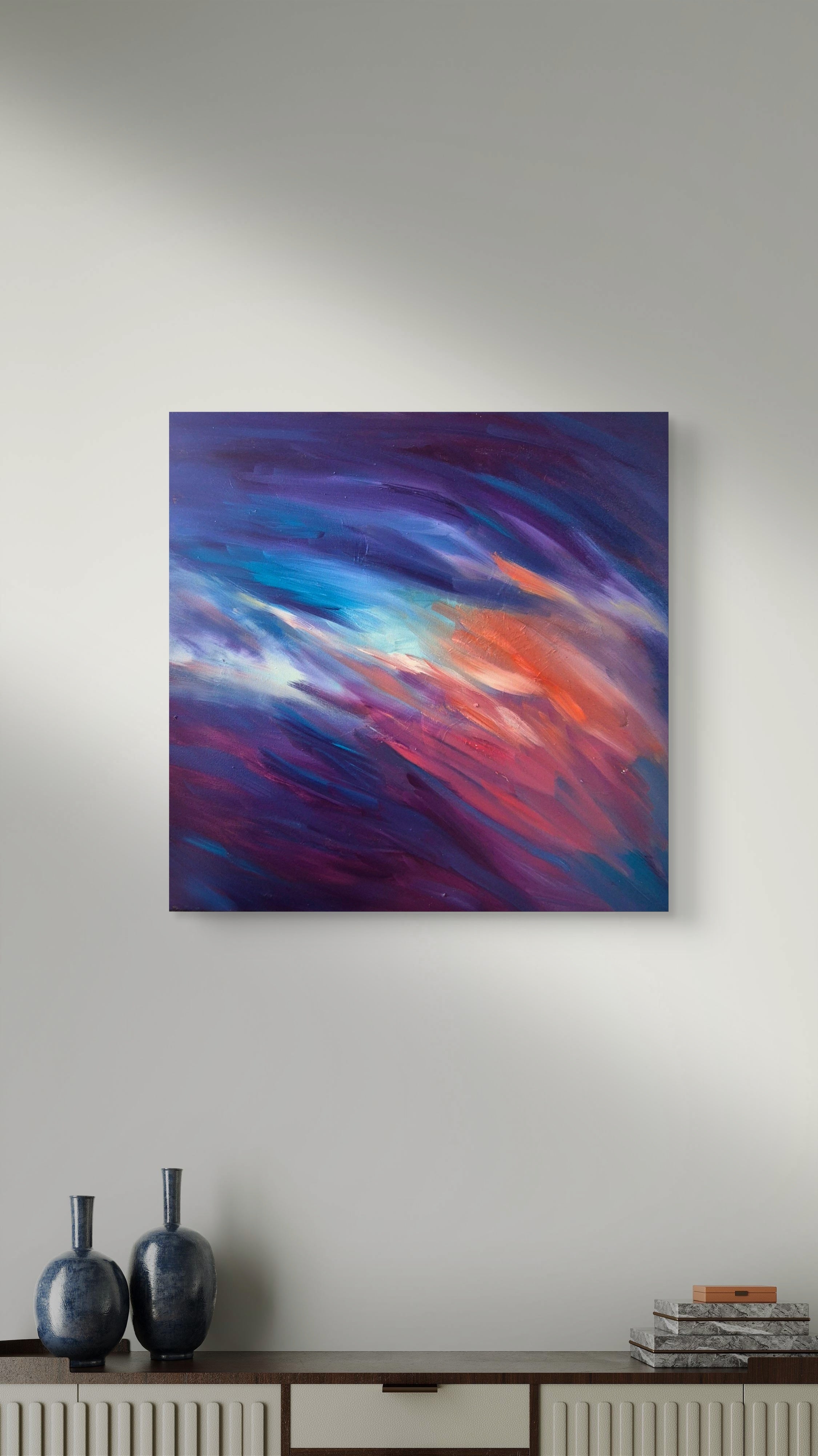 "Velvet Wave" 60 x 60 cm