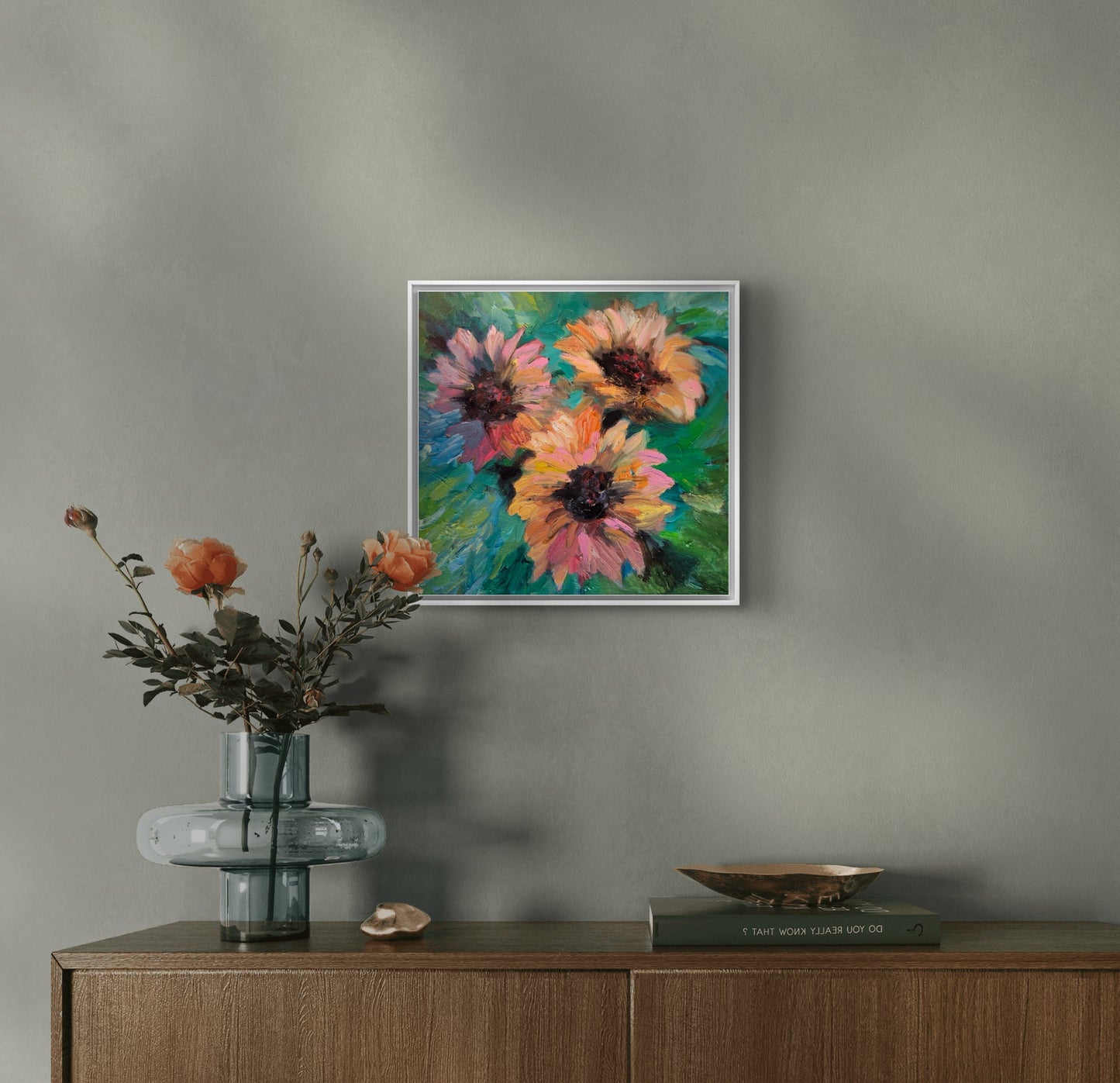 *Sold* Gathered Grace - 30 x 30 cm  oil on board