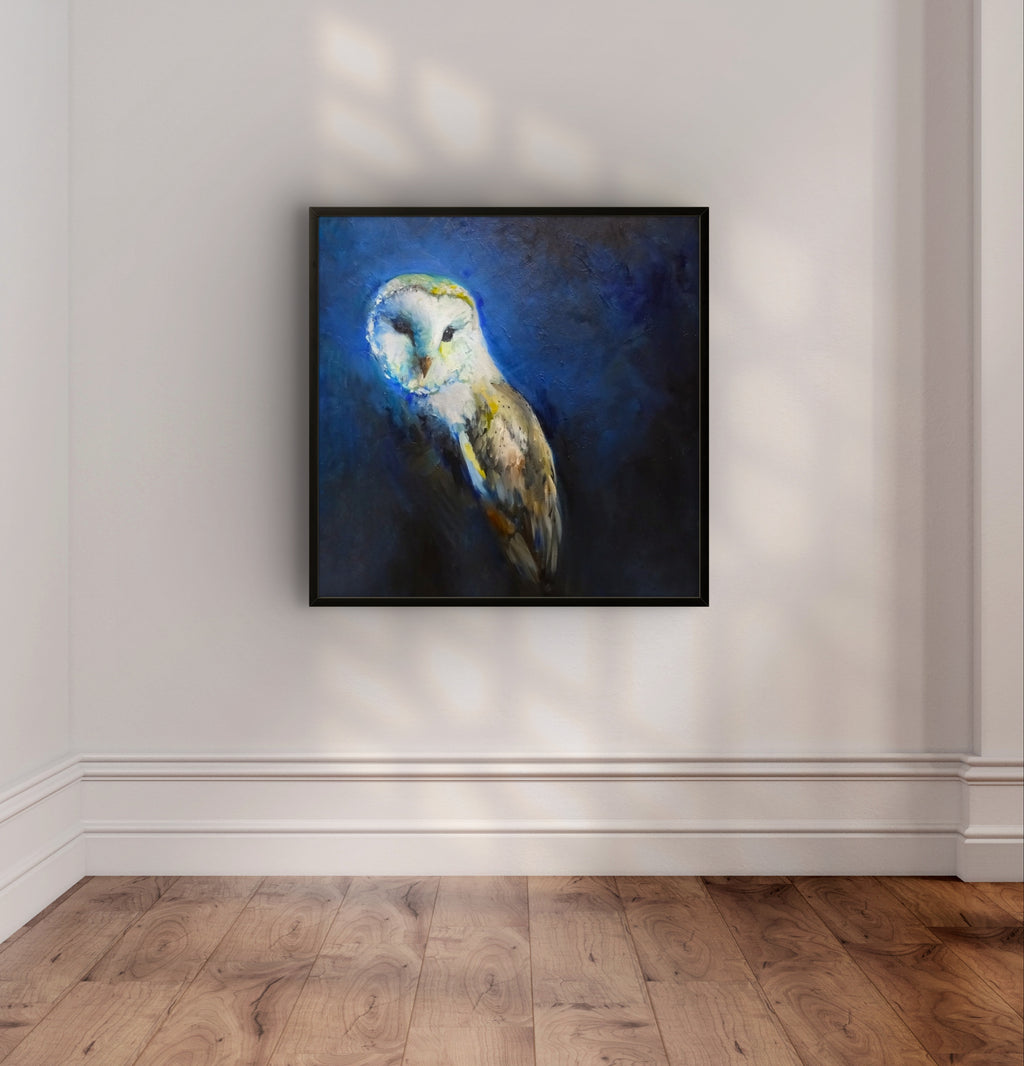 Barn Owl Framed Canvas