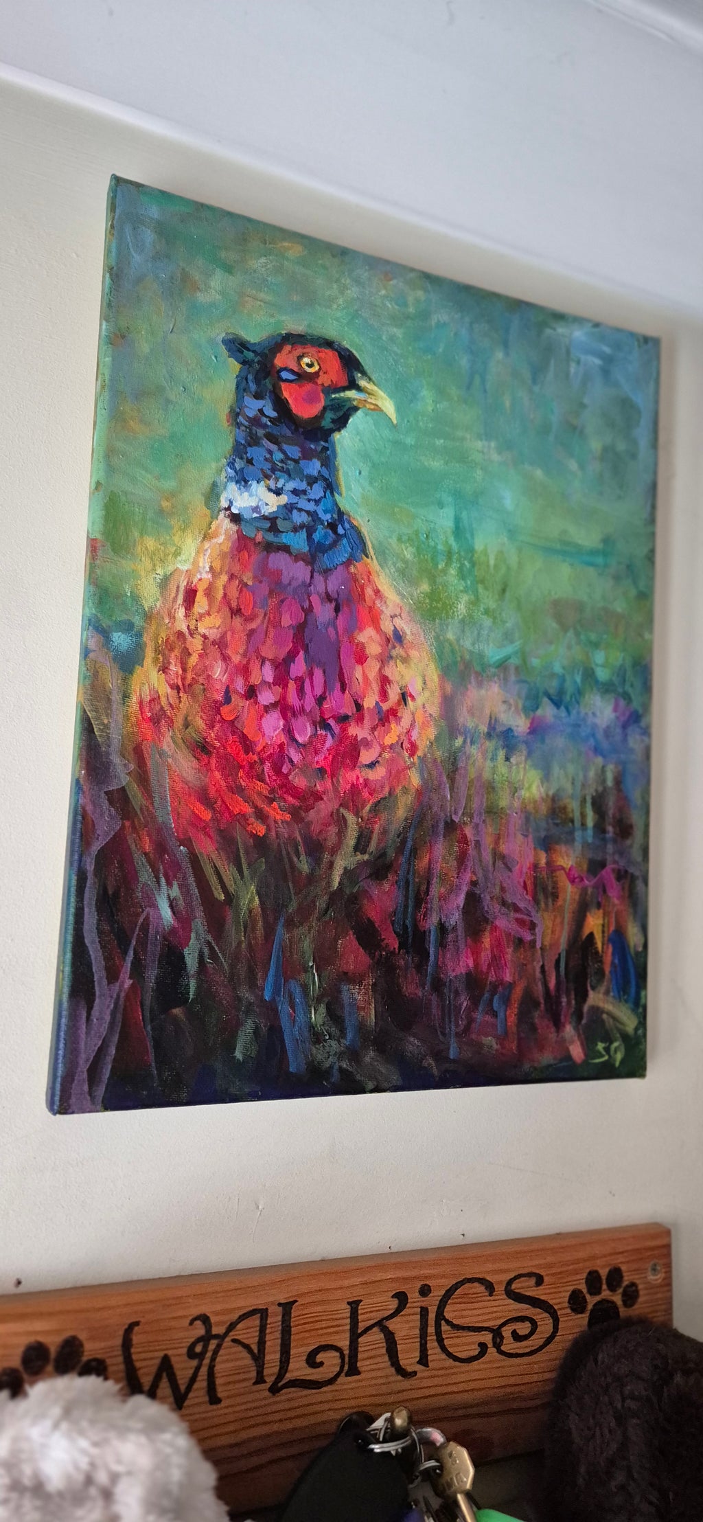 'Henri' Original Pheasant Painting in Acrylics 40 x 30 cm