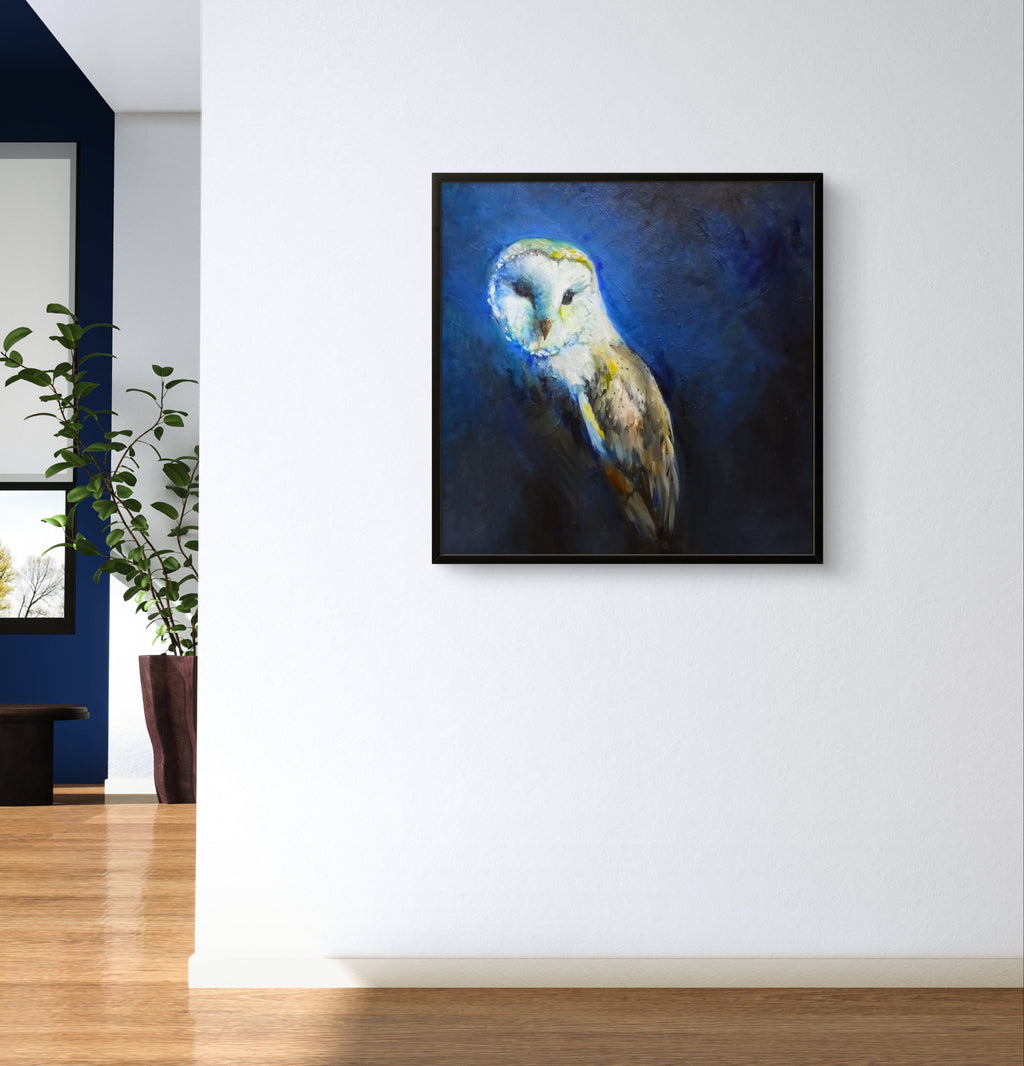 Barn Owl Framed Canvas