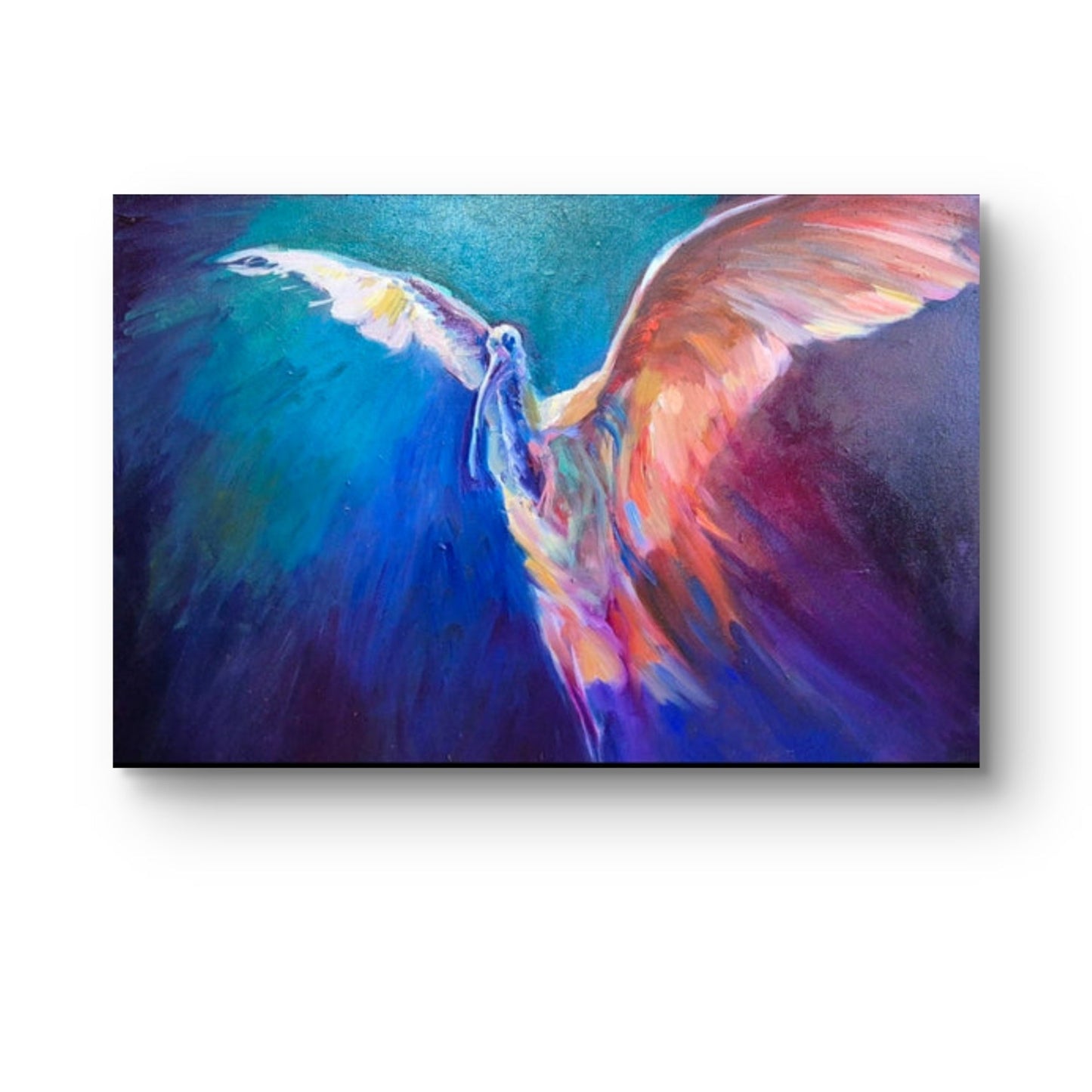Wing of Water, Wing of Fire 50 x 80 cm | Oil Painting on Canvas