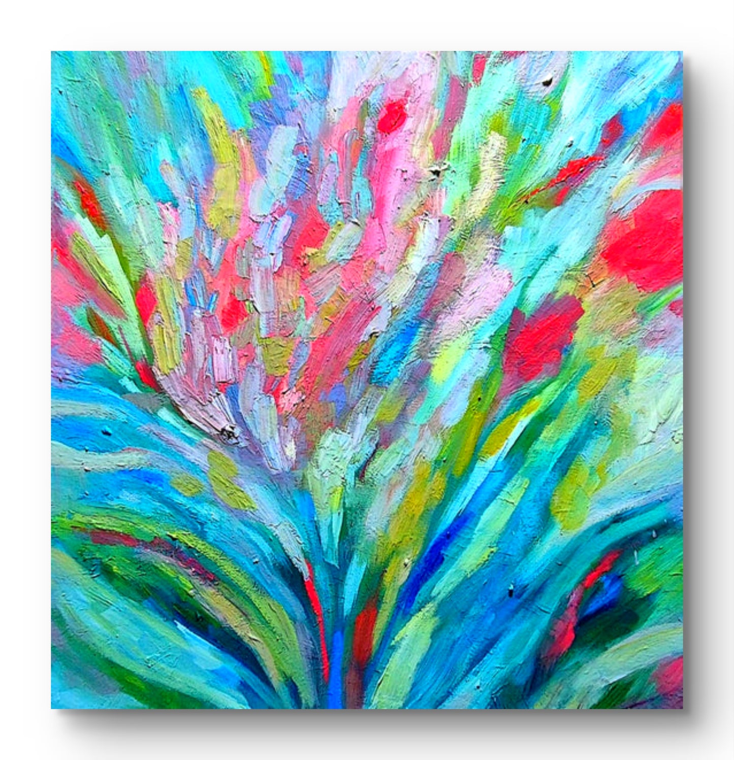"Dreaming in Bloom"- 50 x 50 cm/ 20 x 20  "