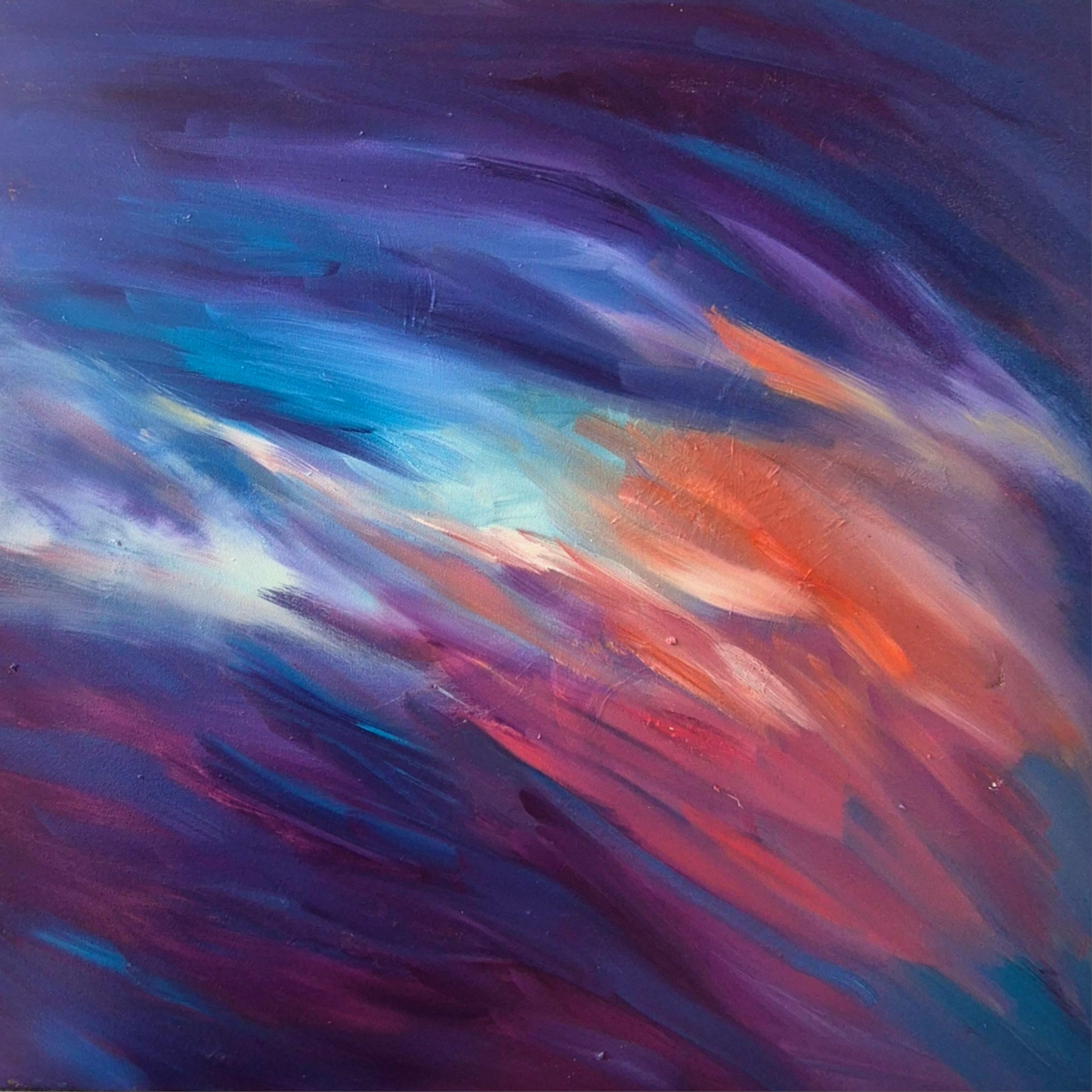 "Velvet Wave" 60 x 60 cm
