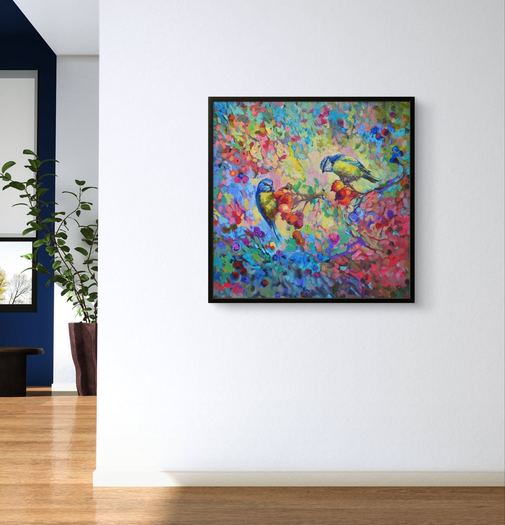 Berry Banquet Framed Canvas