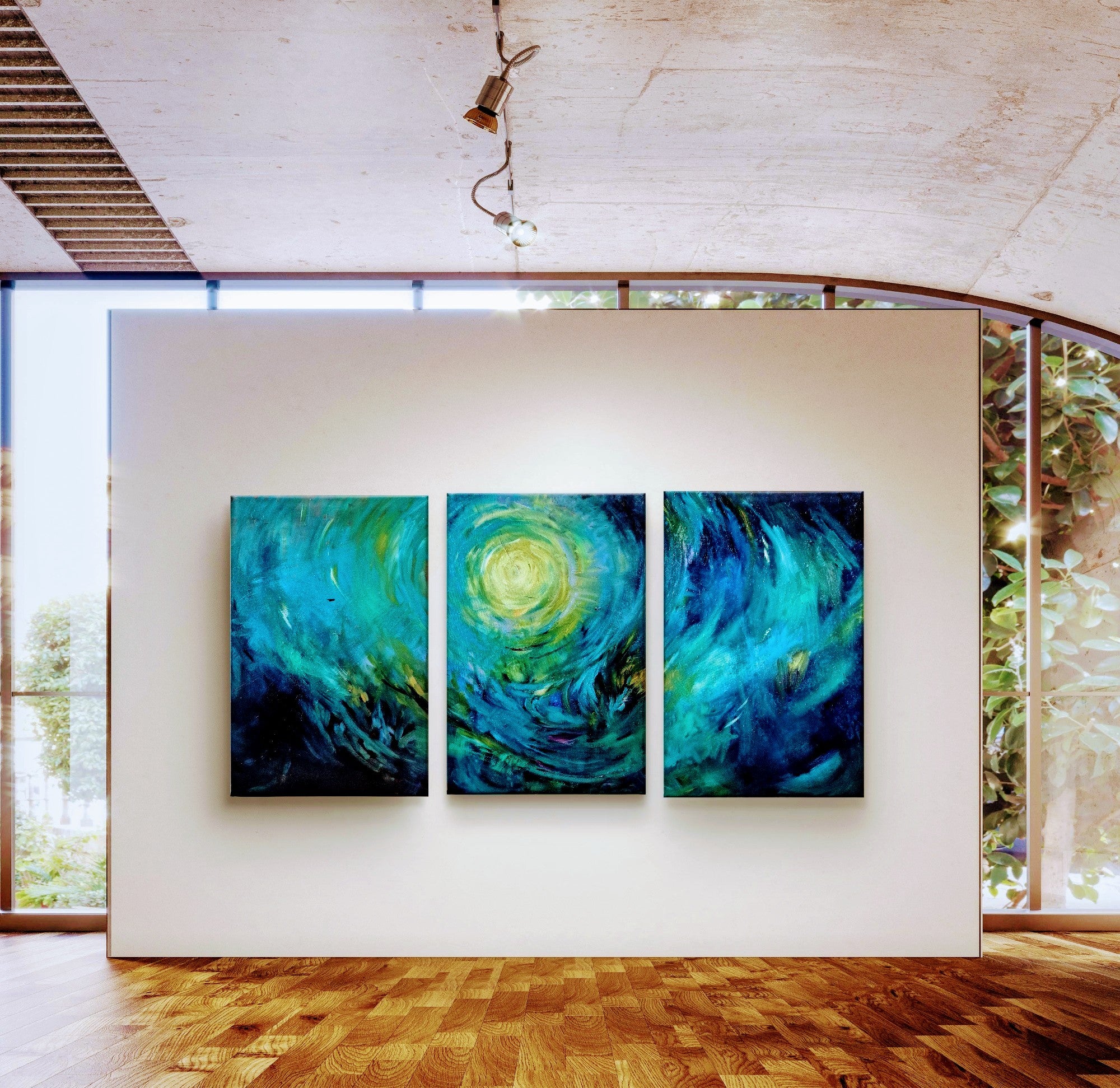 'Selkies Dream' Original Oil Triptych - 90 cm x 180 cm ( 3 panels)