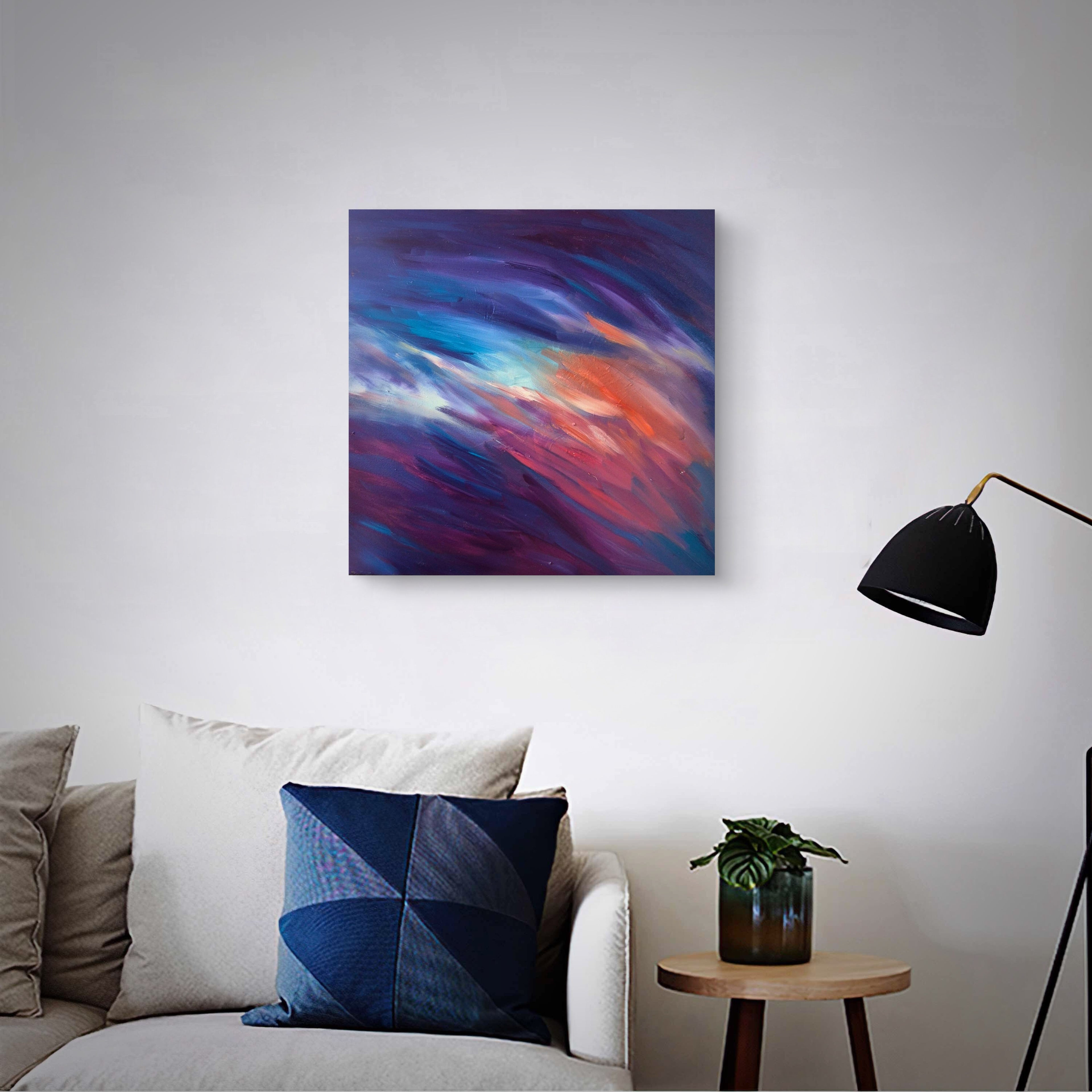 "Velvet Wave" 60 x 60 cm