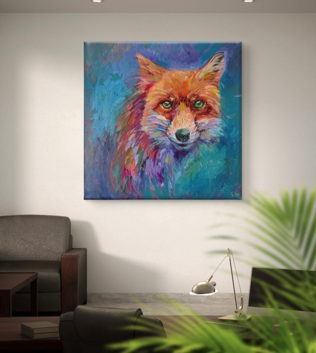 Twilight Fox Canvas