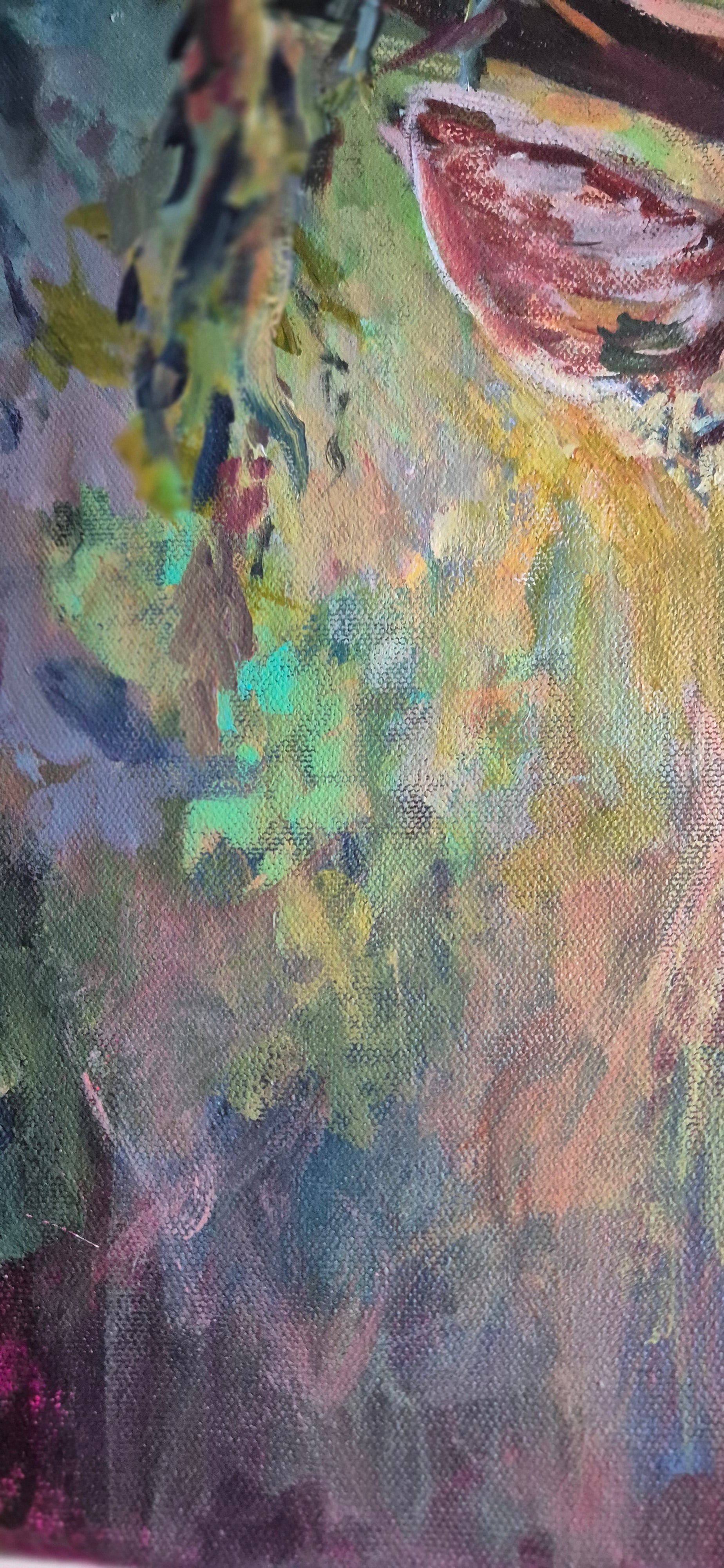 'Ashley' - Original Stag Painting 50 x 50 cm