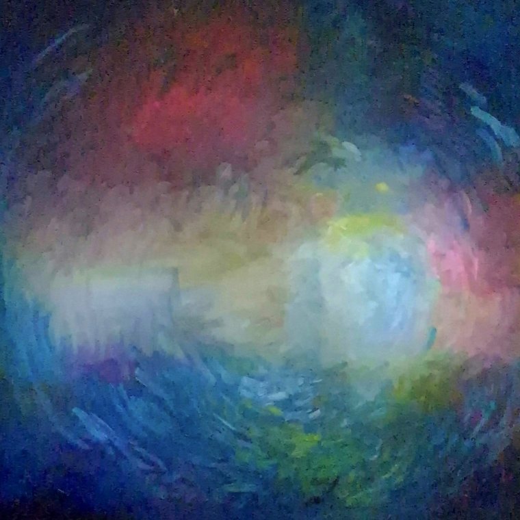 "Surfacing" 120 x 120 cm