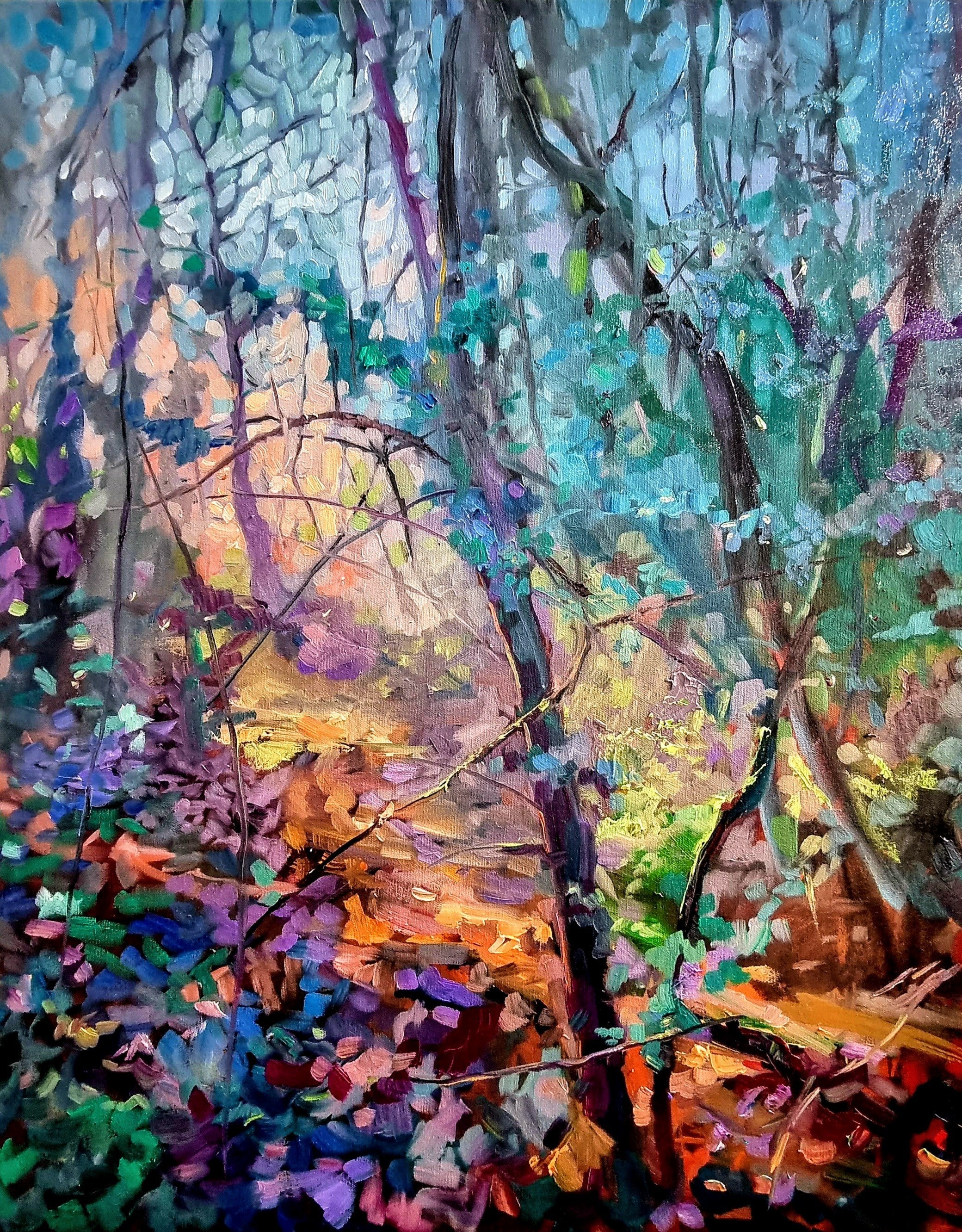 *Sold* Welcome to my World  -  Original Forest Oil Painting  76 x 60 cm / 24 x 30 "