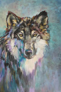 'Fenrir' - Original Wolf Acrylic Painting -  61 x 91 cm