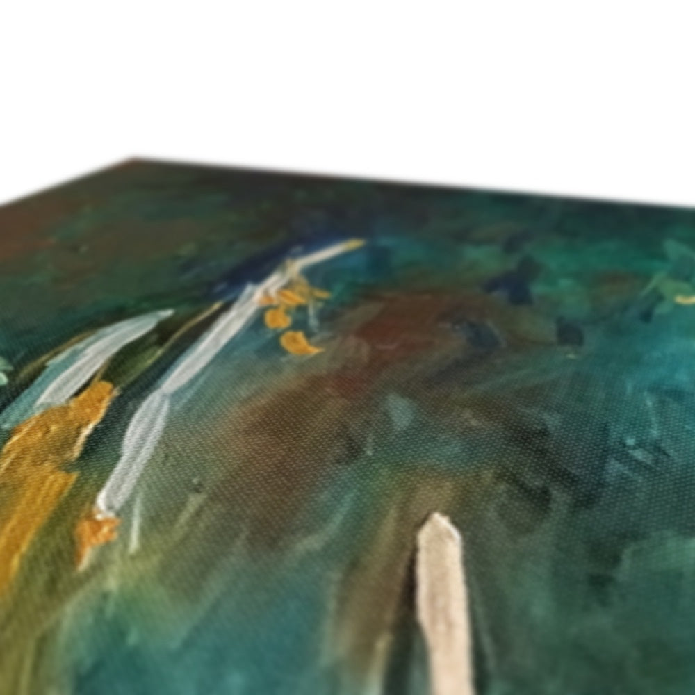 picture of a stag close up detail green