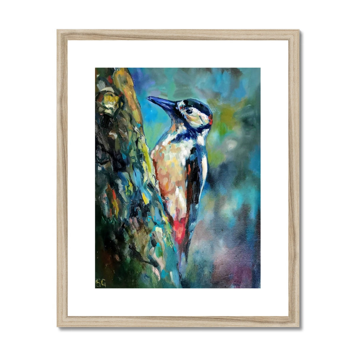 Woodpecker Framed & Mounted Print