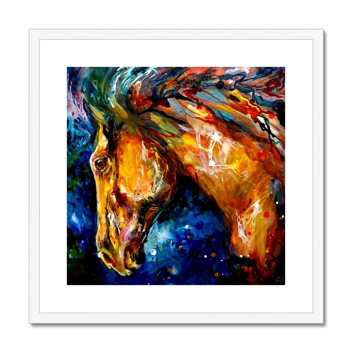 Mazarron - Spanish Horse - Framed & Mounted Print