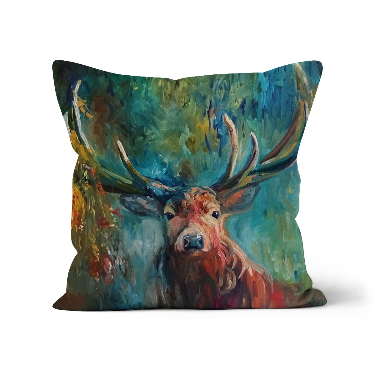 Wearing Bracken Cushion