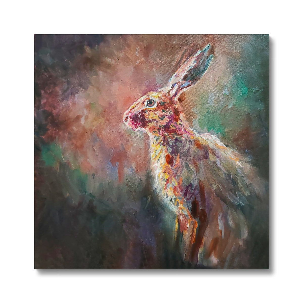 brown hare canvas